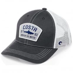 Costa Del Mar Chatham Shark Twill Trucker Hats