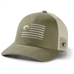 Costa Del Mar Twill Trucker Pride Logo Hats