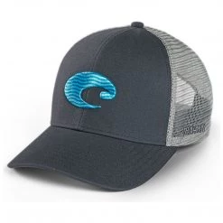 Hats Costa Del Mar Wave Logo Trucker
