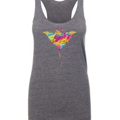 Tank Tops Reef & Reel Women's Manta Ray Tri Blend Tank Top