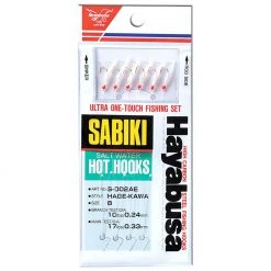 Lures Hayabusa Hage Fish Skin 6-Hook Sabiki Rig