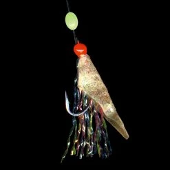 Hayabusa Mix-Yarn & Mackerel Fish Skin Aurora Finish 6-Hook Sabiki Rig