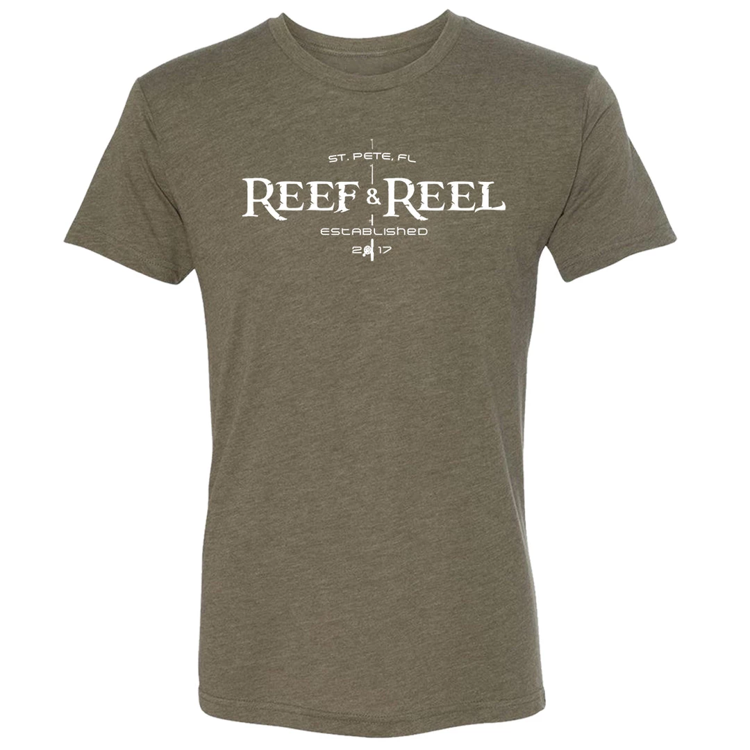 T-Shirts Reef & Reel Established Men's Tri-Blend Short Sleeve 7 T-Shirts Reef & Reel Established Men's Tri-Blend Short Sleeve