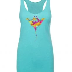 Tank Tops Reef & Reel Women's Manta Ray Tri Blend Tank Top