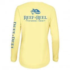 Reef & Reel Women's Floating Fish Back Womens Performance LS Shirt